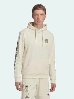Adidas Originals x André Saraiva Organic Cotton Hoodie | Cream, Size L